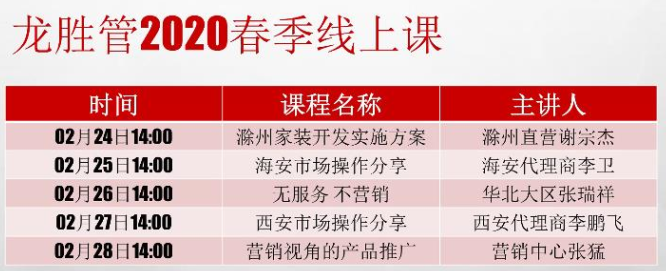 ?“疫”起，學習！ 龍勝管2020年春季線上課開課啦~